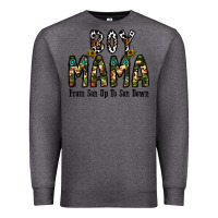 Charcoal Heather Boy Mama From Son Up To Son Down Premium Sweatshirt - CowhideDigitalArt