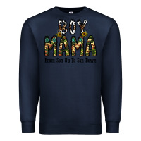 Navy Boy Mama From Son Up To Son Down Premium Sweatshirt - CowhideDigitalArt