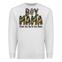 Oatmeal Heather Boy Mama From Son Up To Son Down Premium Sweatshirt - CowhideDigitalArt
