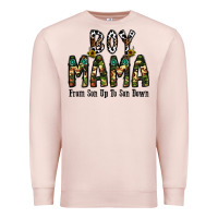 Pale Pink Boy Mama From Son Up To Son Down Premium Sweatshirt - CowhideDigitalArt