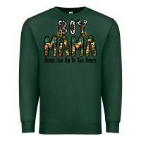 Sports Green Boy Mama From Son Up To Son Down Premium Sweatshirt - CowhideDigitalArt