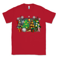 Red christmas trees with tennis Classic Tee - Zillion Design Studio