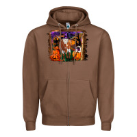 Chestnut longhorn cow halloween Zipper Hoodie - RanaPortraitStore