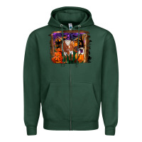 Sports Green longhorn cow halloween Zipper Hoodie - RanaPortraitStore