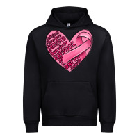 Black heart breast cancer Urban Hoodie - MaliasSmallBusiness