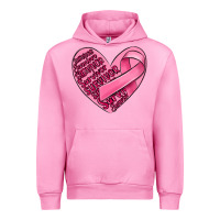 Fuchsia Pink heart breast cancer Urban Hoodie - MaliasSmallBusiness