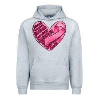 Heather Grey heart breast cancer Urban Hoodie - MaliasSmallBusiness