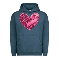 Pigment Midnight Navy heart breast cancer Urban Hoodie - MaliasSmallBusiness