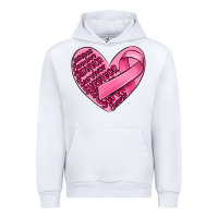 White heart breast cancer Urban Hoodie - MaliasSmallBusiness