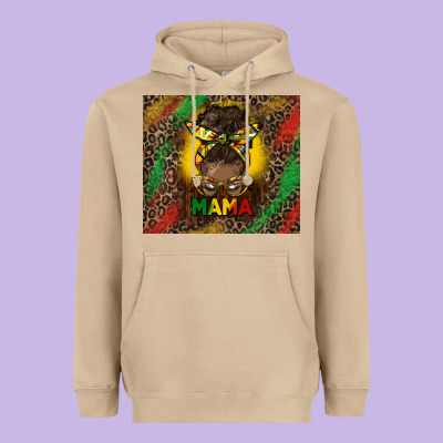 Juneteenth Afro Bun Mama Tumbler Heavyweight Hoodie Designed By Hra Design Shop