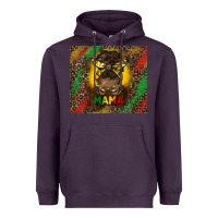 Plum juneteenth afro bun mama tumbler Heavyweight Hoodie - HRA Design Shop