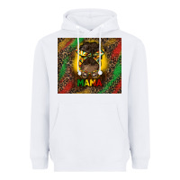 White juneteenth afro bun mama tumbler Heavyweight Hoodie - HRA Design Shop
