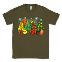 Army Green christmas trees with softball Classic Tee - Zillion Design Studio