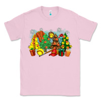 Bubblegum Pink christmas trees with softball Classic Tee - Zillion Design Studio
