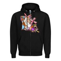 Black Louisiana Map Easter Bunny And Cross Zipper Hoodie - RanaPortraitStore