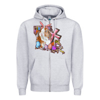 Heather Grey Louisiana Map Easter Bunny And Cross Zipper Hoodie - RanaPortraitStore