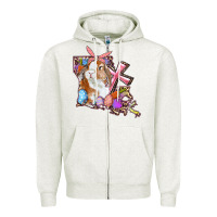 Oatmeal Heather Louisiana Map Easter Bunny And Cross Zipper Hoodie - RanaPortraitStore