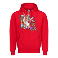 Red Louisiana Map Easter Bunny And Cross Zipper Hoodie - RanaPortraitStore