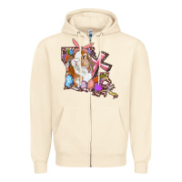 Sandshell Louisiana Map Easter Bunny And Cross Zipper Hoodie - RanaPortraitStore