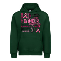 Forest Green cancer awareness Urban Hoodie - MaliasSmallBusiness