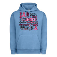 Pigment Pebble Blue cancer awareness Urban Hoodie - MaliasSmallBusiness