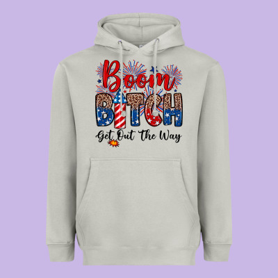 Boom Bitch Get Out The Way Heavyweight Hoodie Designed By Neo Western