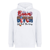 White Boom bitch get out the way Heavyweight Hoodie - Neo Western