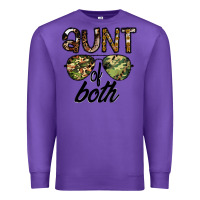 Purple aunt of both Premium Sweatshirt - CowhideDigitalArt