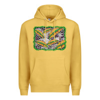 Antique Gold mardi gras umbrella background Premium Hoodie - BarkalooDesign