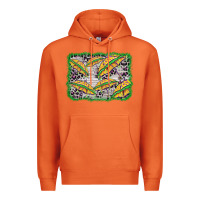 Carrot mardi gras umbrella background Premium Hoodie - BarkalooDesign
