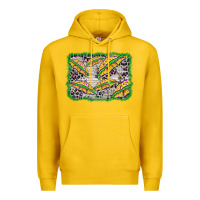 Lemon mardi gras umbrella background Premium Hoodie - BarkalooDesign