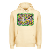 Pina Colada mardi gras umbrella background Premium Hoodie - BarkalooDesign