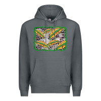 Rock mardi gras umbrella background Premium Hoodie - BarkalooDesign