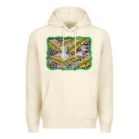 Sandshell mardi gras umbrella background Premium Hoodie - BarkalooDesign
