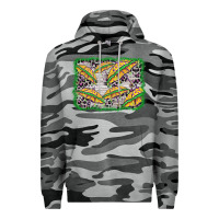 Slate Camo mardi gras umbrella background Premium Hoodie - BarkalooDesign
