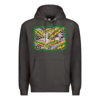 Smoke mardi gras umbrella background Premium Hoodie - BarkalooDesign