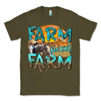 Army Green farm sweet farm with horses Classic Tee - texasbilliewilder