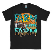 Black farm sweet farm with horses Classic Tee - texasbilliewilder