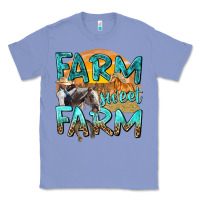 Colony Blue farm sweet farm with horses Classic Tee - texasbilliewilder