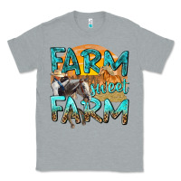 Heather Grey farm sweet farm with horses Classic Tee - texasbilliewilder