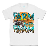White farm sweet farm with horses Classic Tee - texasbilliewilder