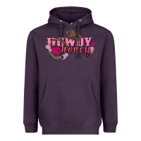 Plum howdy honey valentine's day Heavyweight Hoodie - FaDigitalArtStudio