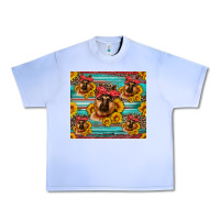 Grape Ice german shepherd with sunflowers Urban Heavy Tee - Artiststas