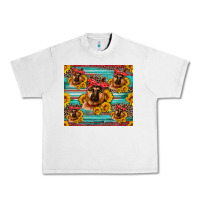 Lunar Rock german shepherd with sunflowers Urban Heavy Tee - Artiststas
