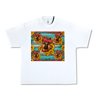 White german shepherd with sunflowers Urban Heavy Tee - Artiststas