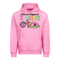 Fuchsia Pink a lot can happen in 3 days Urban Hoodie - MaliasSmallBusiness