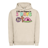 Pigment French Oak a lot can happen in 3 days Urban Hoodie - MaliasSmallBusiness