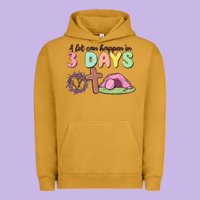 A Lot Can Happen In 3 Days Urban Hoodie Designed By Maliassmallbusiness