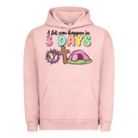 Pigment Salmon a lot can happen in 3 days Urban Hoodie - MaliasSmallBusiness