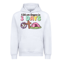 White a lot can happen in 3 days Urban Hoodie - MaliasSmallBusiness